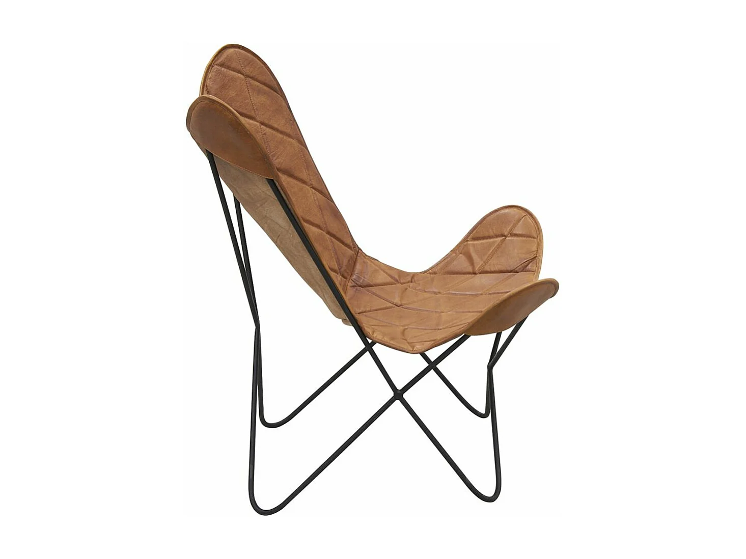 Fauteuil Butterfly en cuir