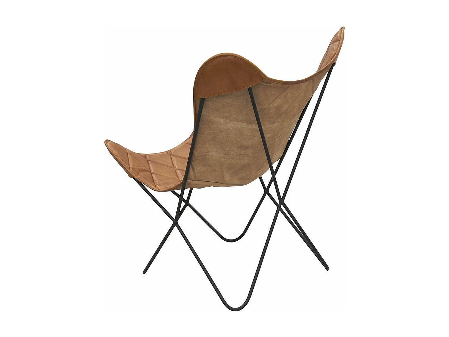 Fauteuil Butterfly en cuir