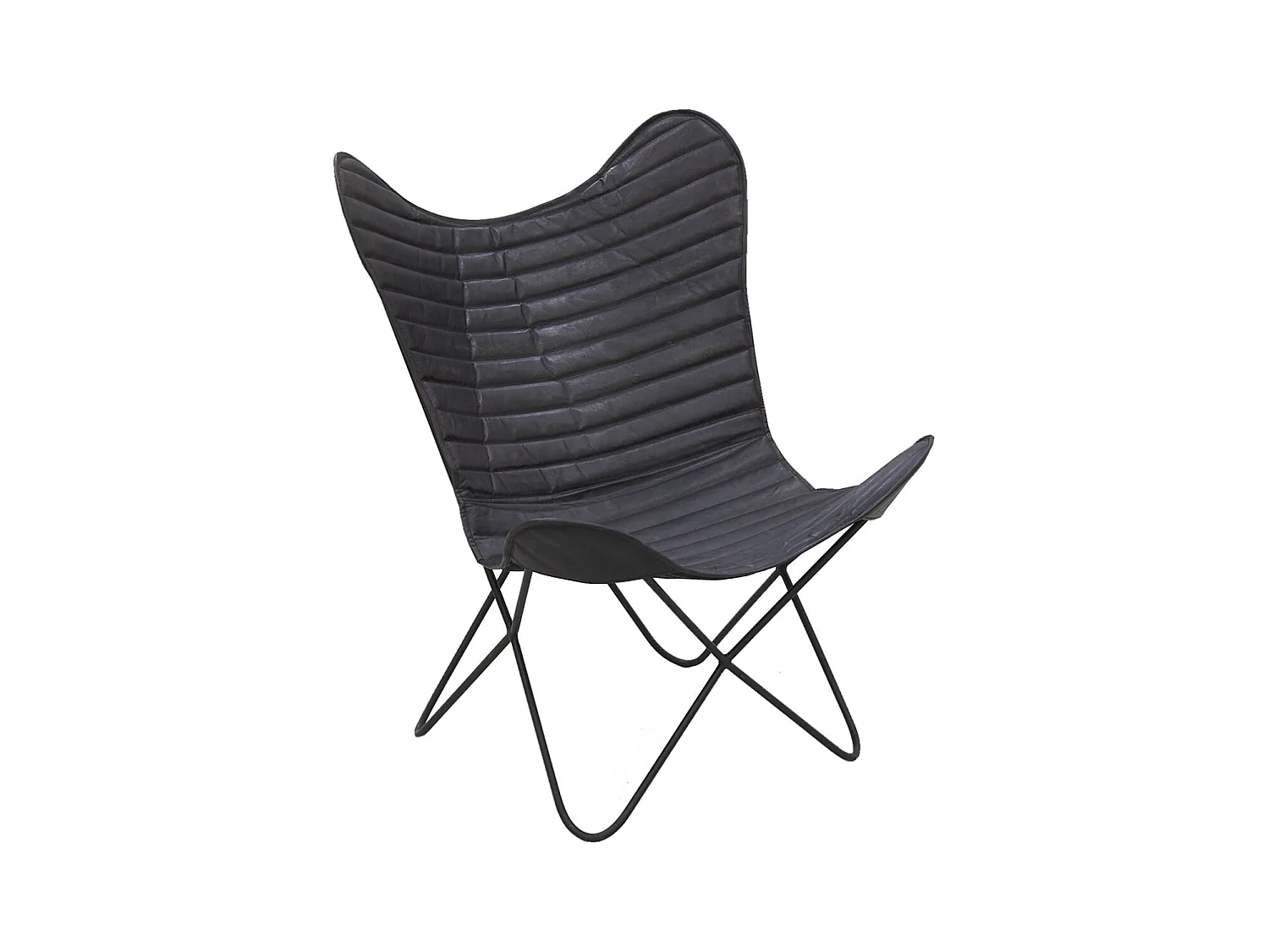 Fauteuil Butterfly en cuir