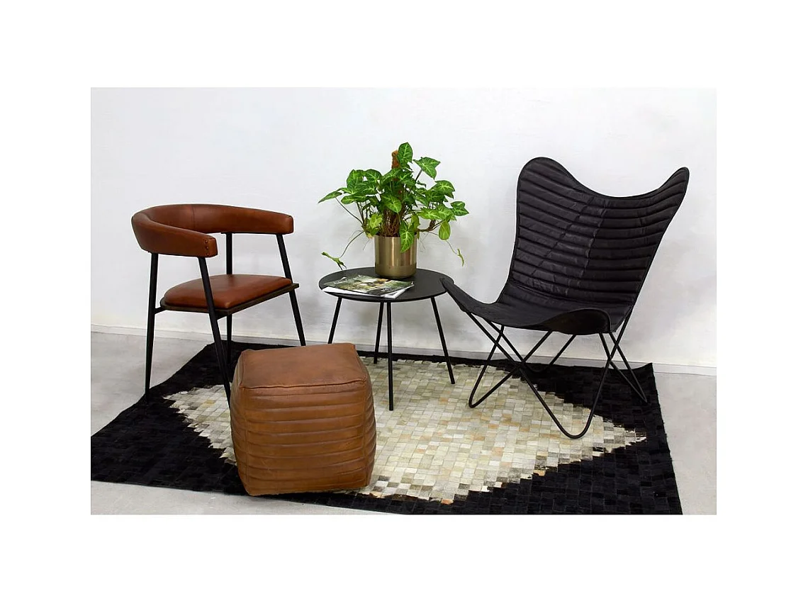 Fauteuil Butterfly en cuir
