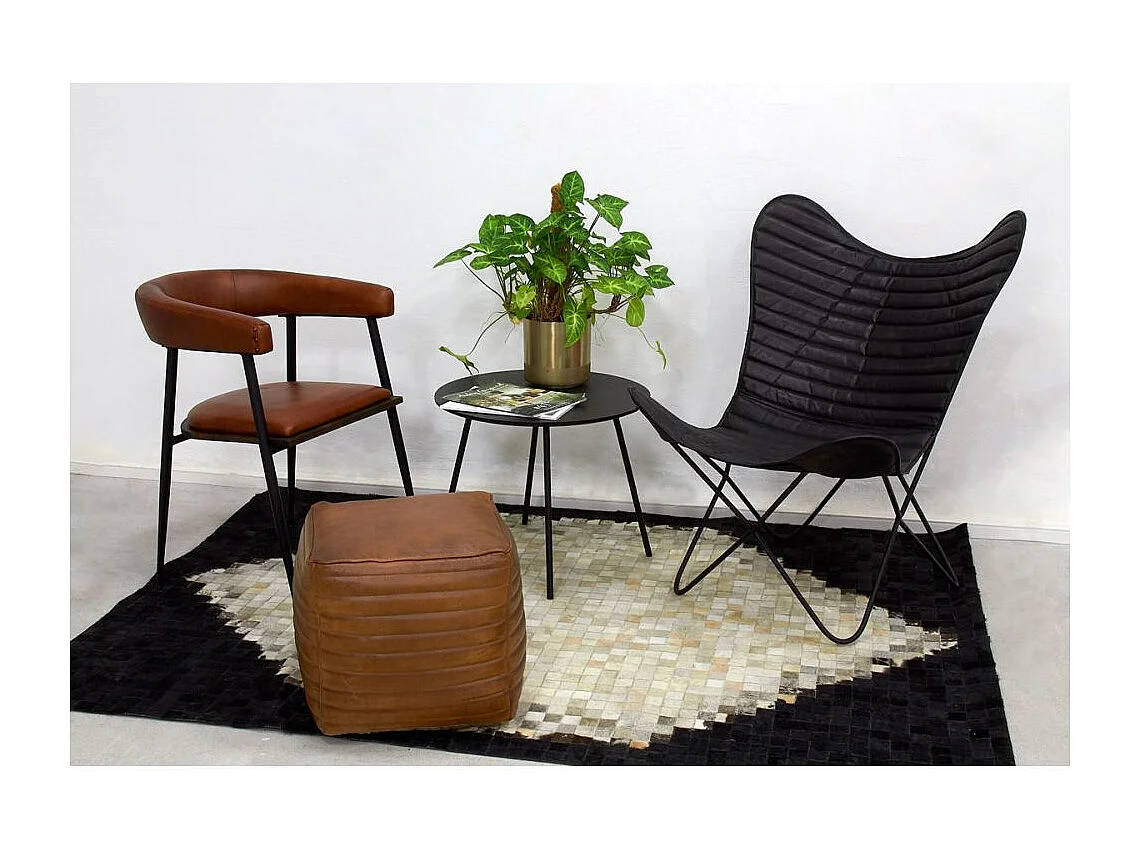 Fauteuil Butterfly en cuir