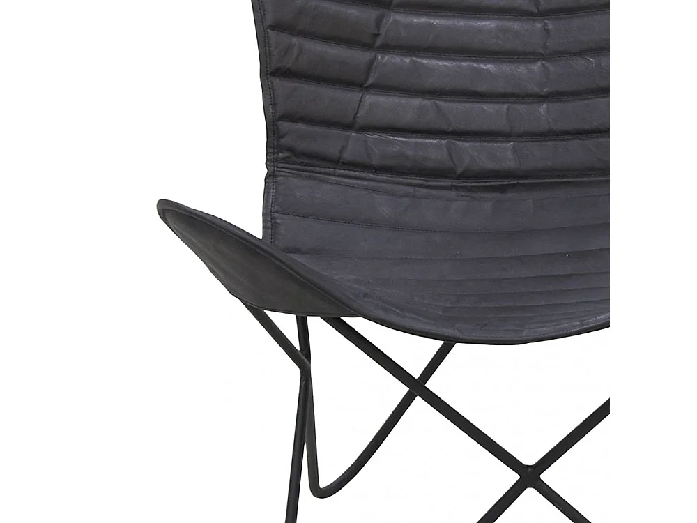 Fauteuil Butterfly en cuir