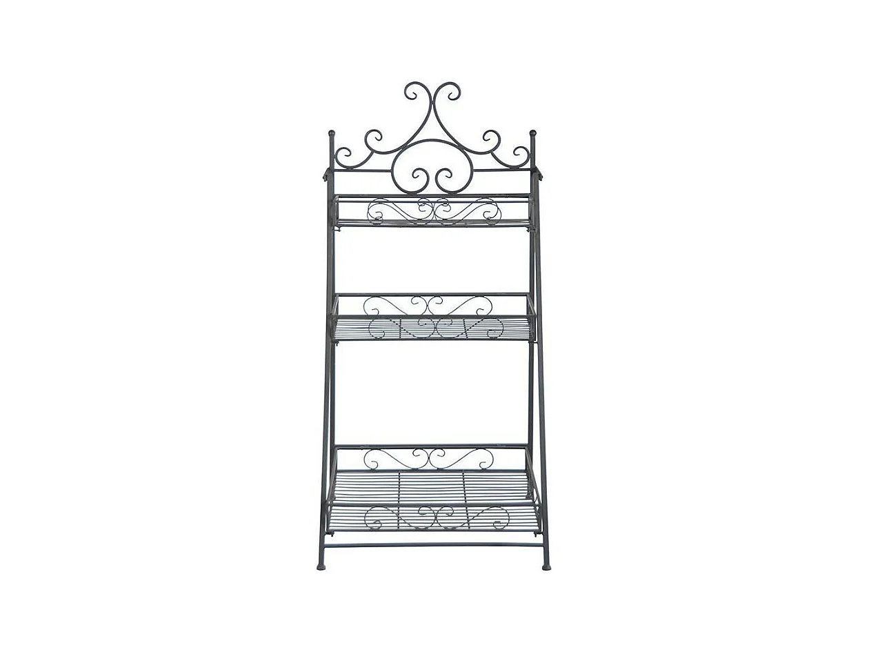 Etagère pliante à plantes Arabesques Escalier 3 niveaux