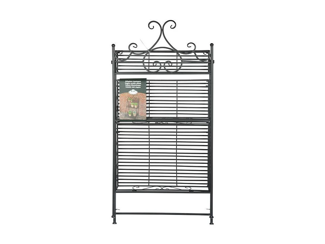 Etagère pliante à plantes Arabesques Escalier 3 niveaux