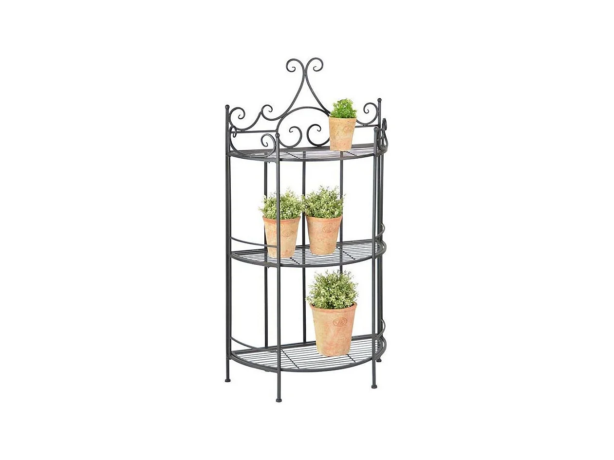 Etagère demi-ronde pliante