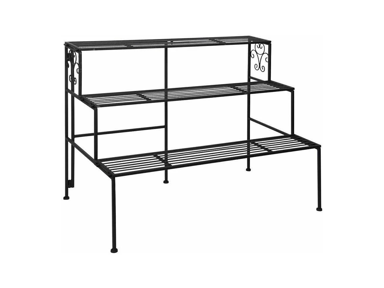 Etagère à plantes pliante en fer 3 niveaux