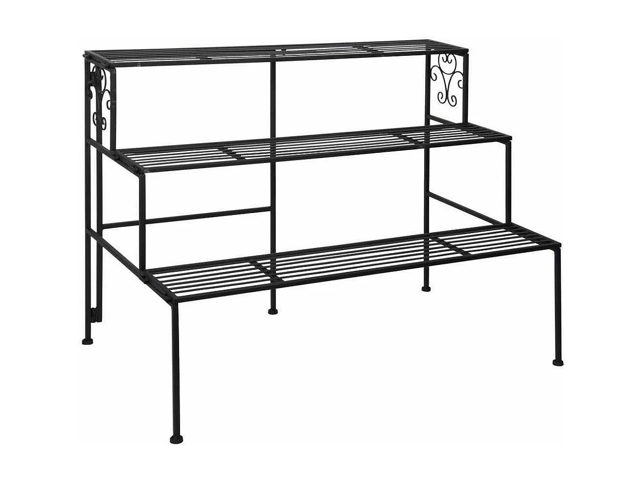 Etagère à plantes pliante en fer 3 niveaux