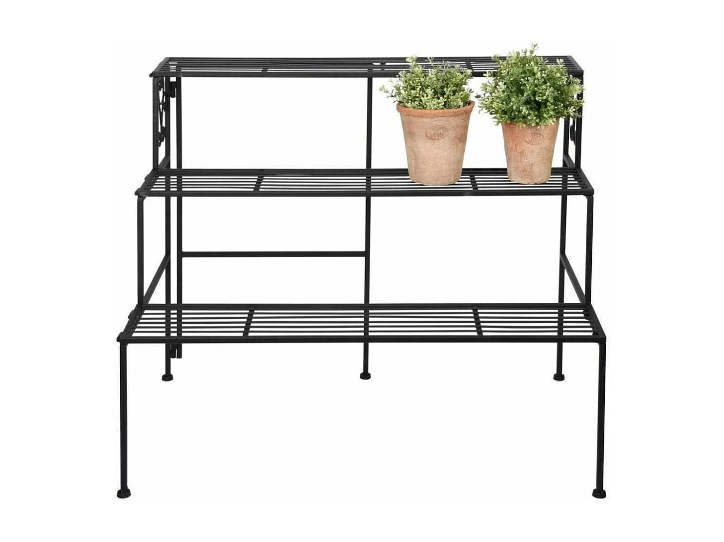 Etagère à plantes pliante en fer 3 niveaux