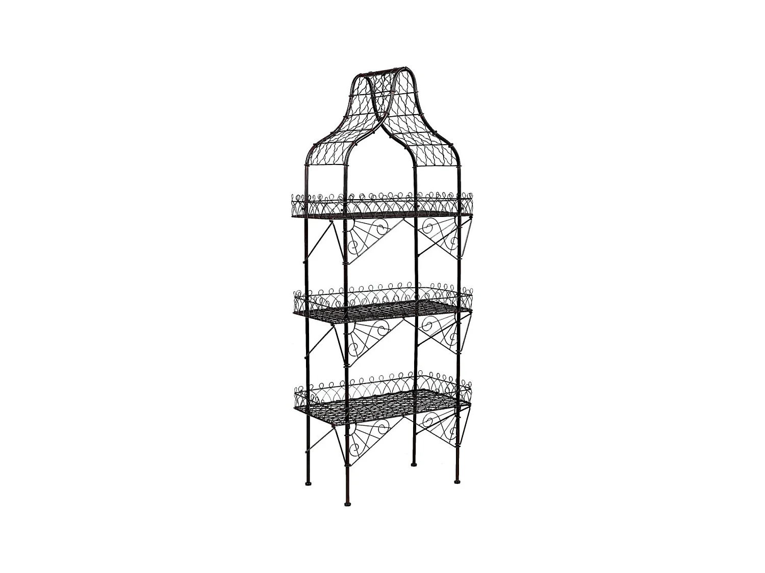 Etagère en métal vieilli