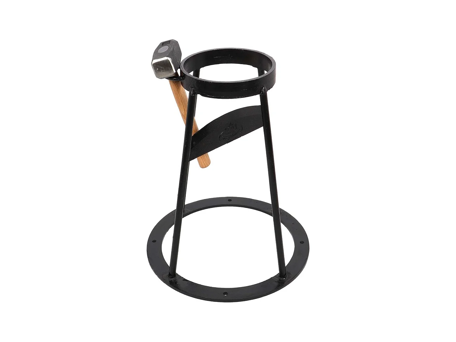 Juego de cortadoras de madera con soporte y mazo 38 x 46 cm