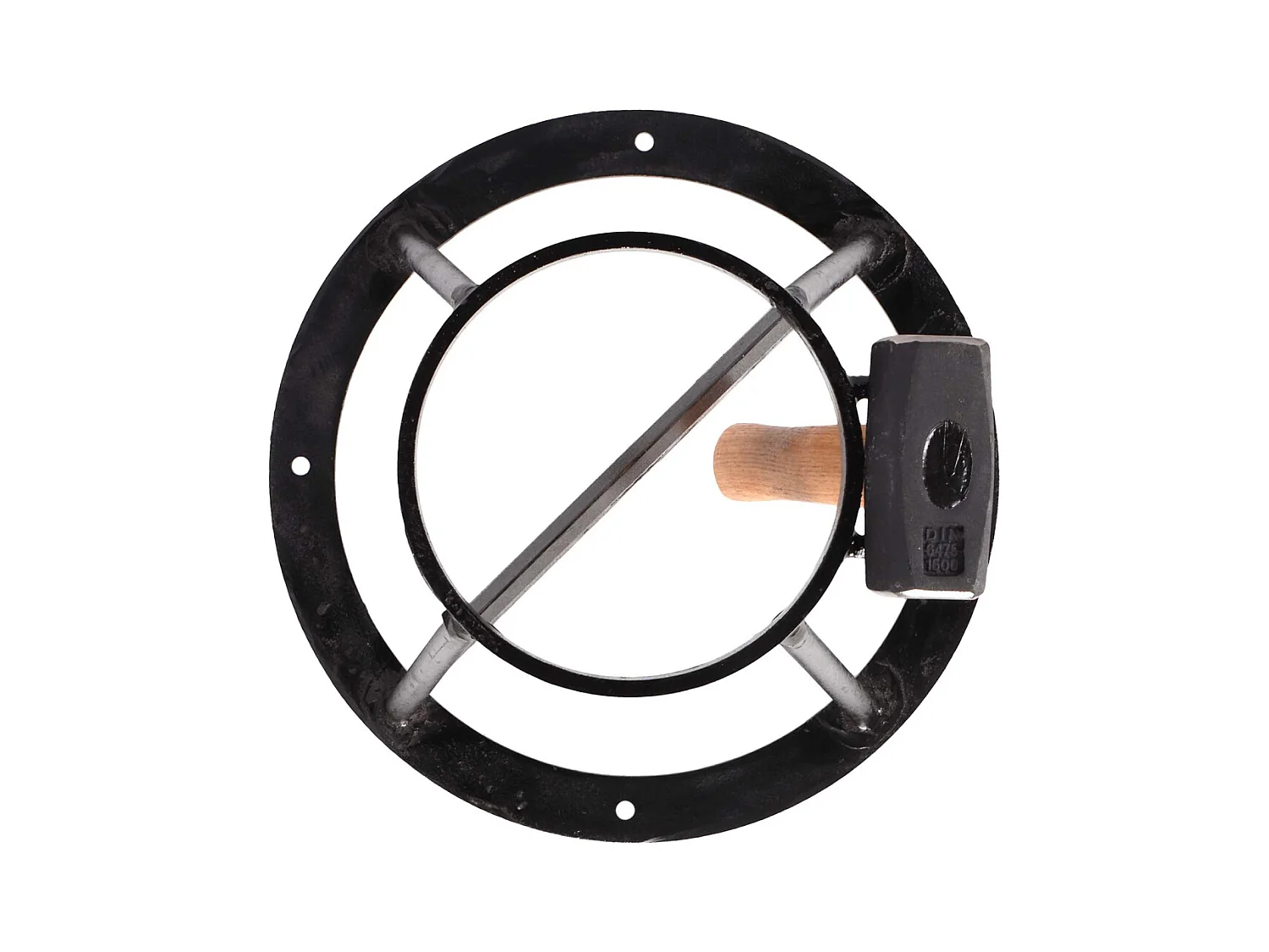 Juego de cortadoras de madera con soporte y mazo 38 x 46 cm