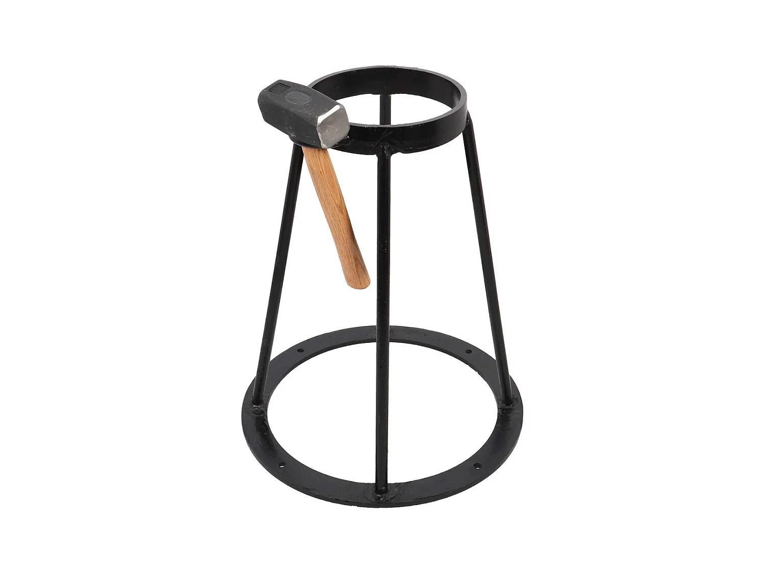 Juego de cortadoras de madera con soporte y mazo 38 x 46 cm