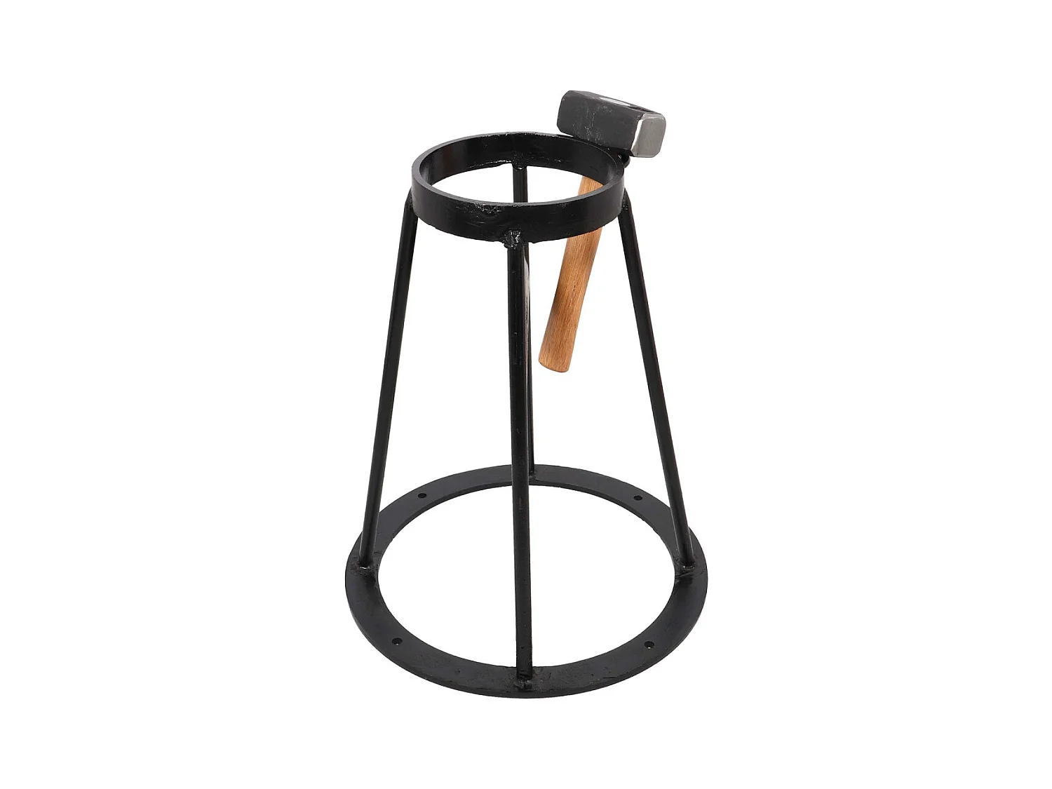 Juego de cortadoras de madera con soporte y mazo 38 x 46 cm