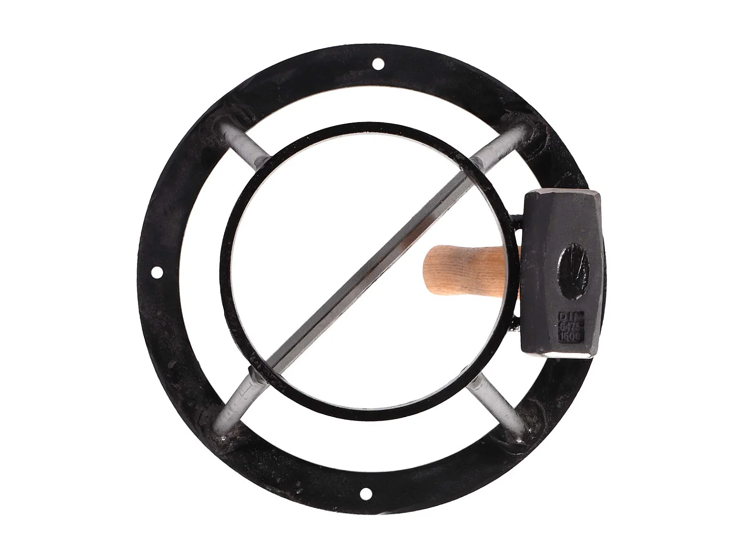 Holzspalter-Set Halterung und Hammer 38 x 46 cm