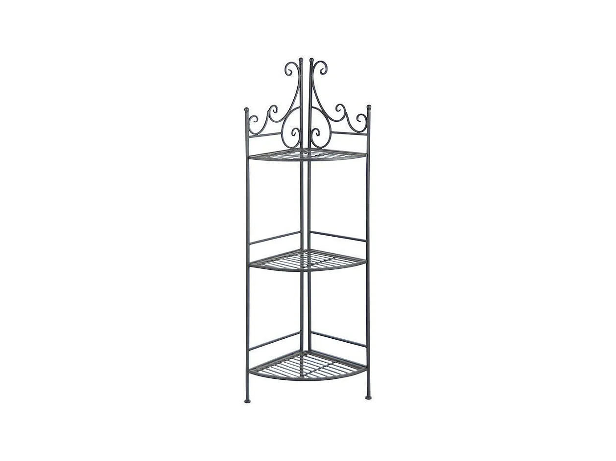 Etagère pliante à plantes Arabesques Angle 3 niveaux