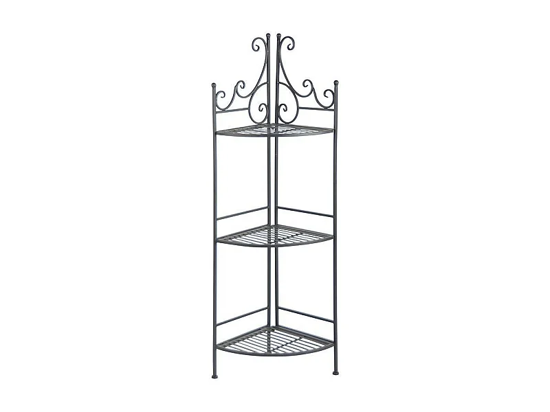 Etagère pliante à plantes Arabesques Angle 3 niveaux