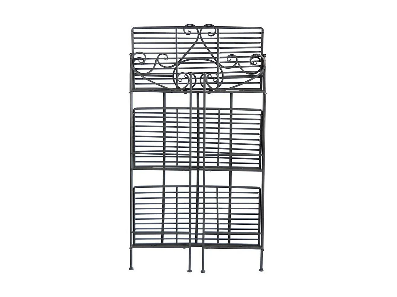 Etagère pliante à plantes Arabesques Droite 3 niveaux