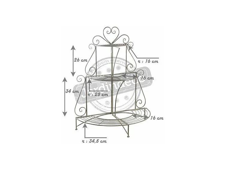 Etagère à plantes pliante