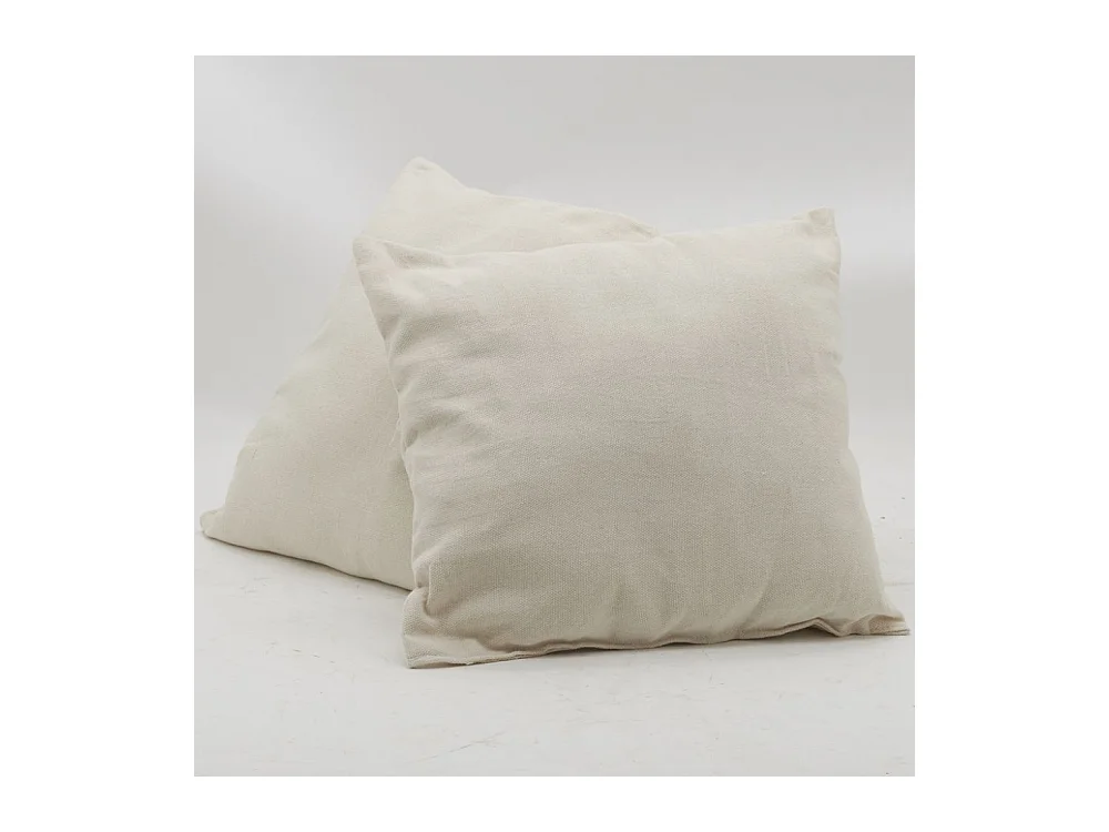 Fauteuil hamac écru à franges en coton