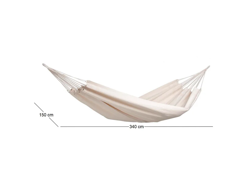 Doppelhängematte aus Baumwolle "Barbados" (ungefärbt)