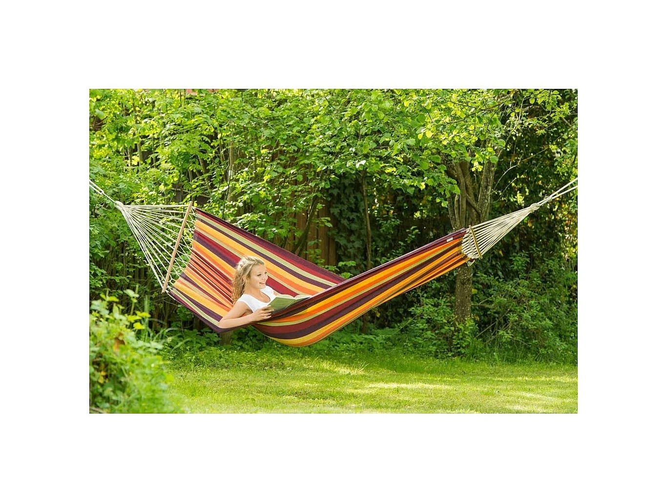 Hamaca de varilla de algodón Brasilia Tropical