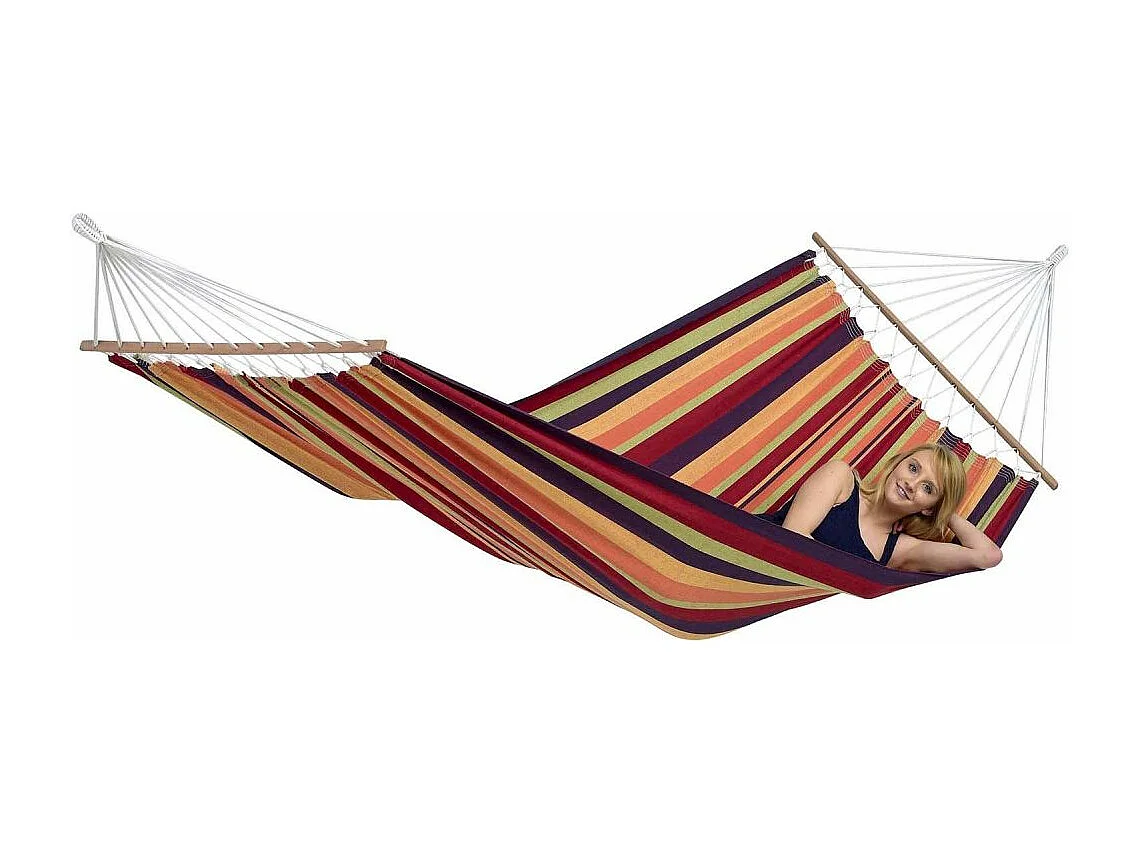 Hamaca de varilla de algodón Brasilia Tropical