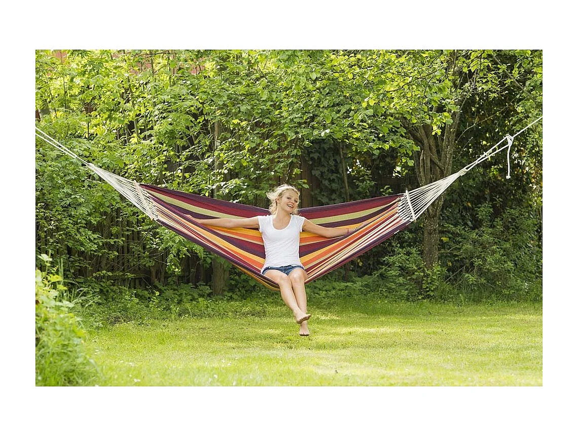 Hamaca de varilla de algodón Brasilia Tropical