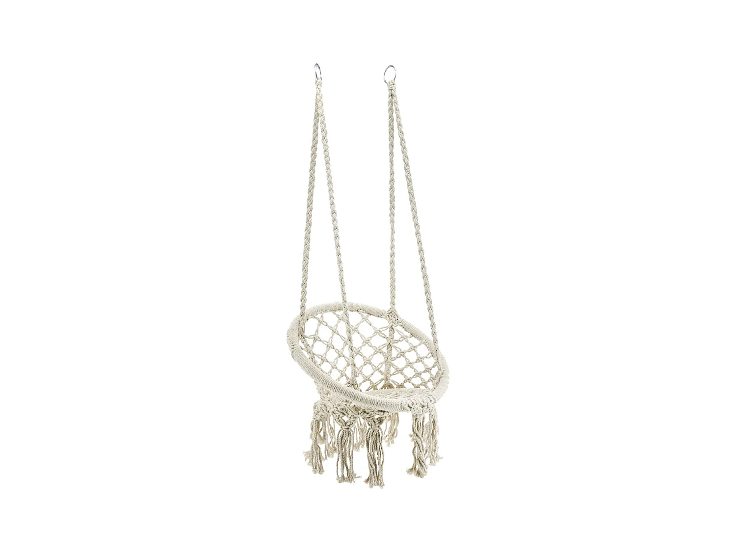 Fauteuil hamac enfants en coton et métal