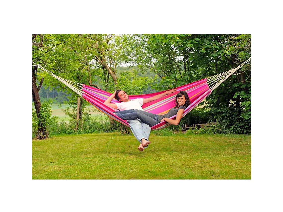 Doppelhängematte aus Baumwolle "Barbados" (grenadisch)