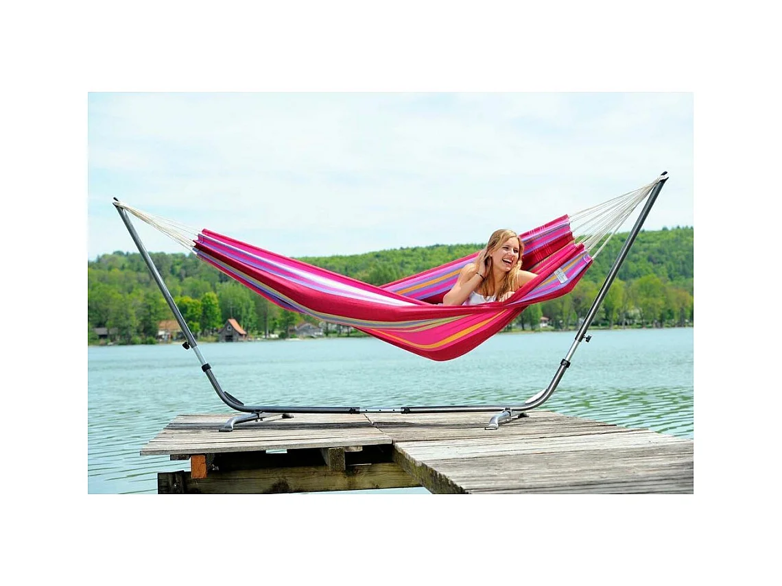 Doppelhängematte aus Baumwolle "Barbados" (grenadisch)
