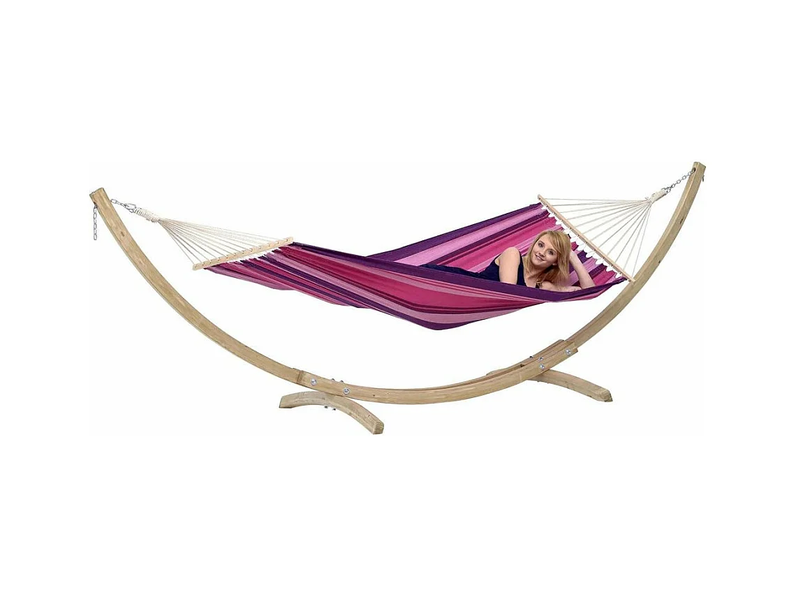 Hängematte mit Gestell aus Holz "StarSet"