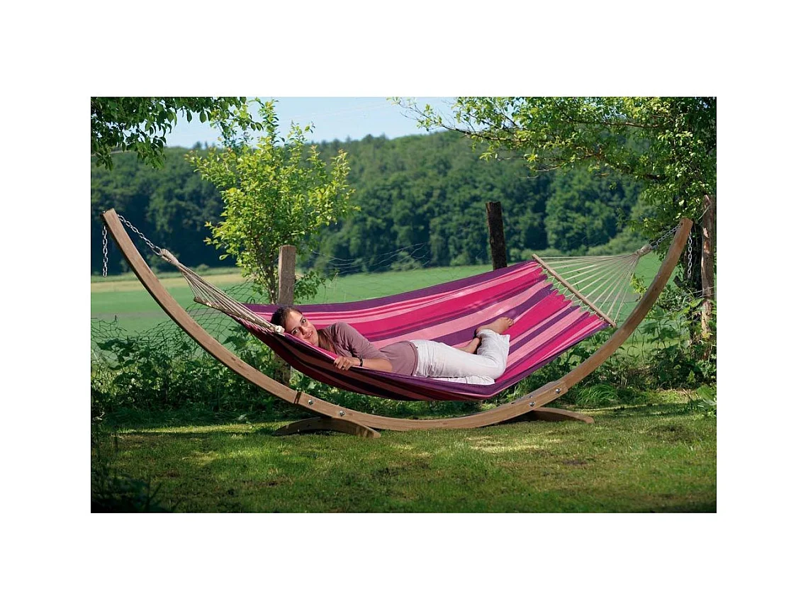 Hängematte mit Gestell aus Holz "StarSet"