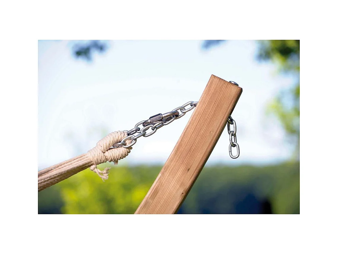 Hängematte mit Gestell aus Holz "StarSet"