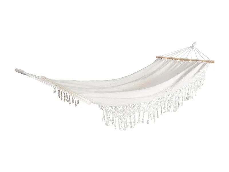 Hamac en coton et franges