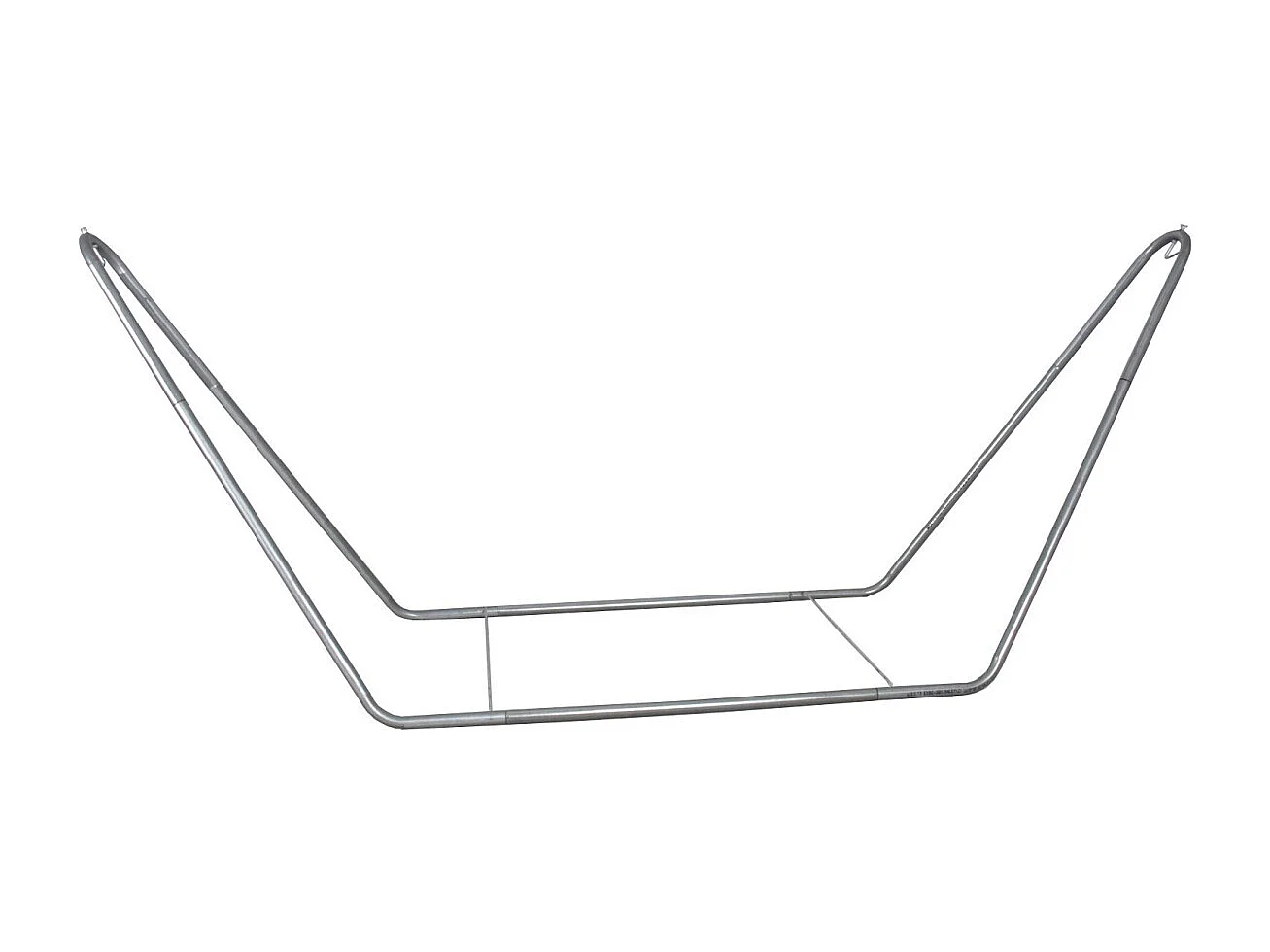 Support pour hamac en métal finition zinc