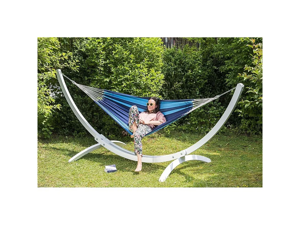 Hamac artisanal en coton Santana Bleu