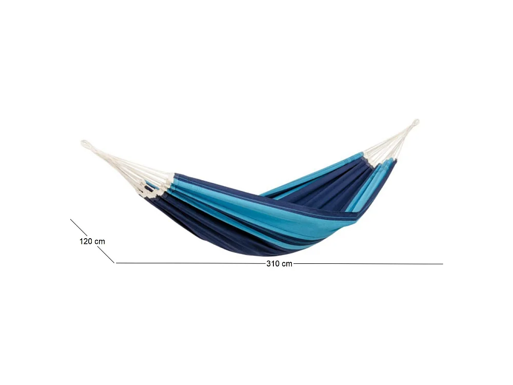 Hamac artisanal en coton Santana Bleu