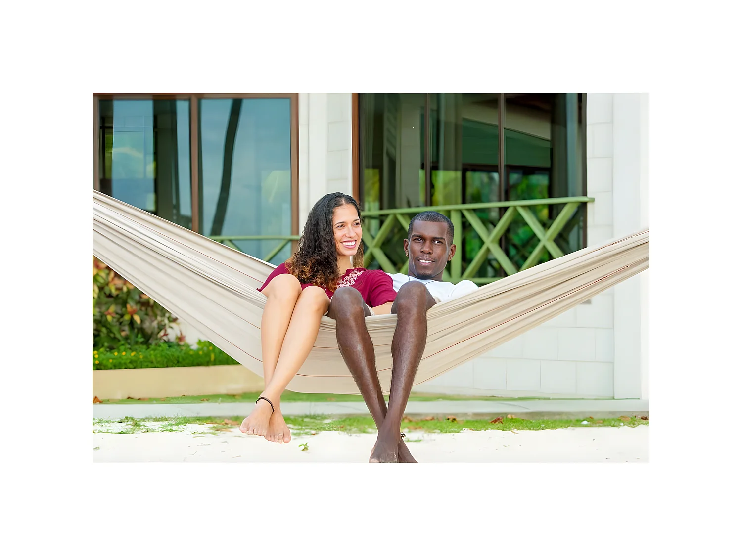 Amaca brasiliana fatta a mano con borsa per riporla