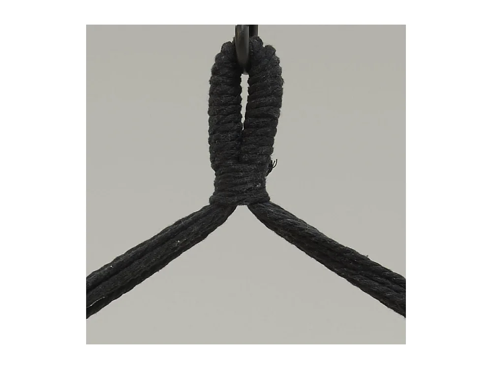 Fauteuil hamac en coton et macramé