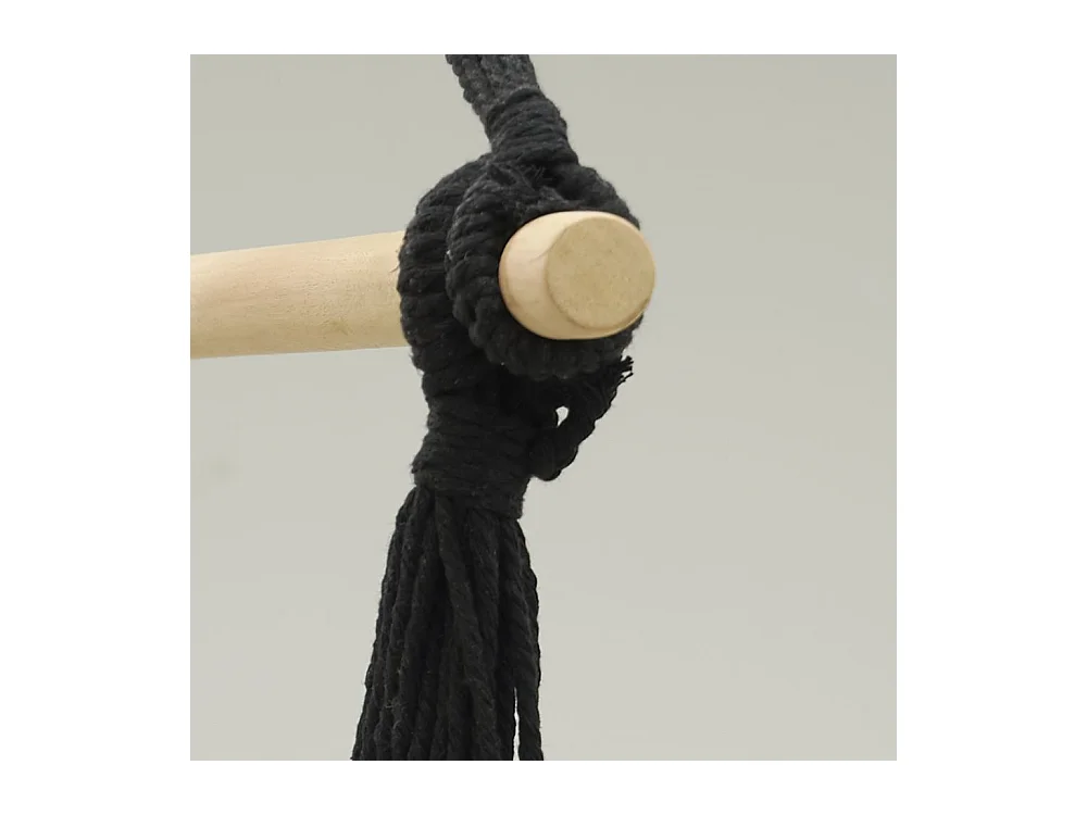 Fauteuil hamac en coton et macramé