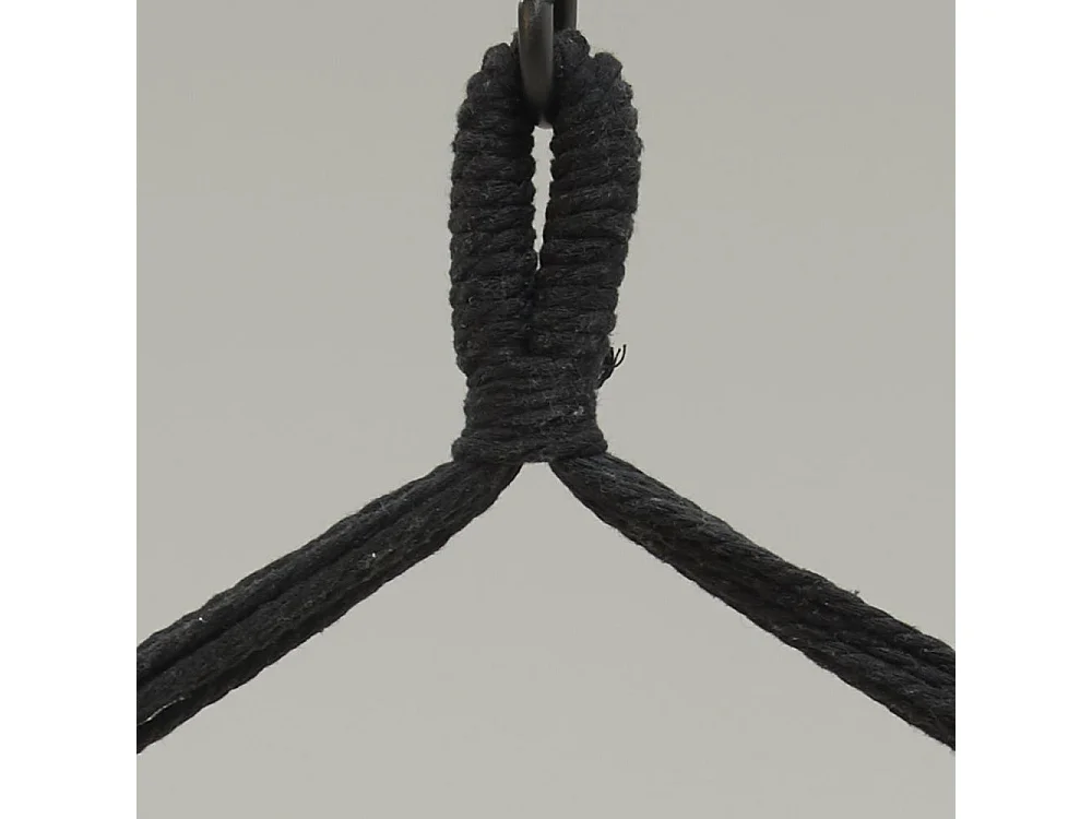 Fauteuil hamac en coton et macramé