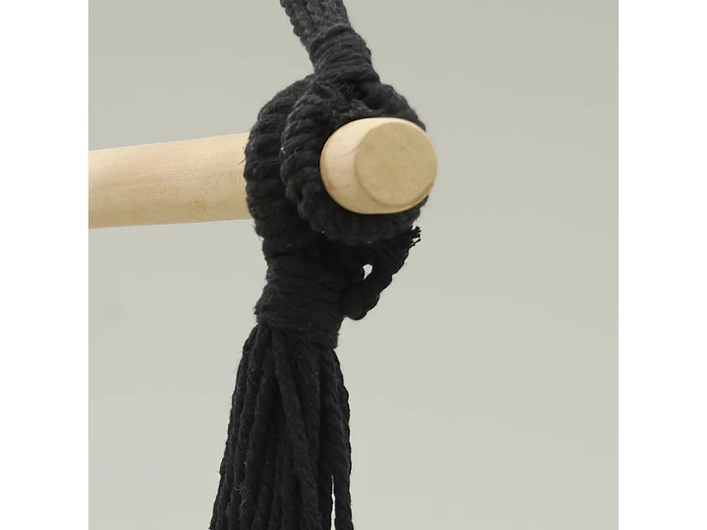 Fauteuil hamac en coton et macramé