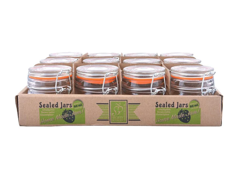 Bocaux en verre Home made Jam (Lot de 12)