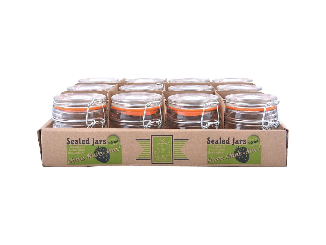 Bocaux en verre Home made Jam (Lot de 12)
