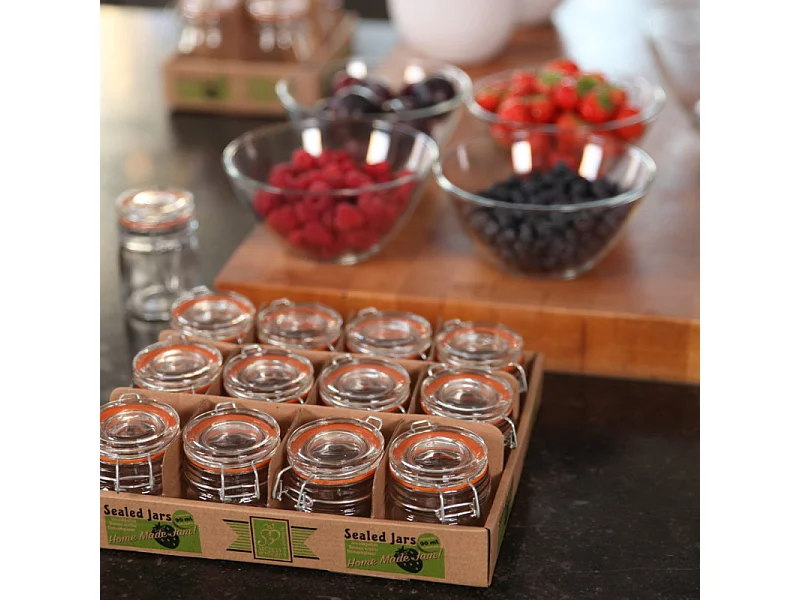 Bocaux en verre Home made Jam (Lot de 12)