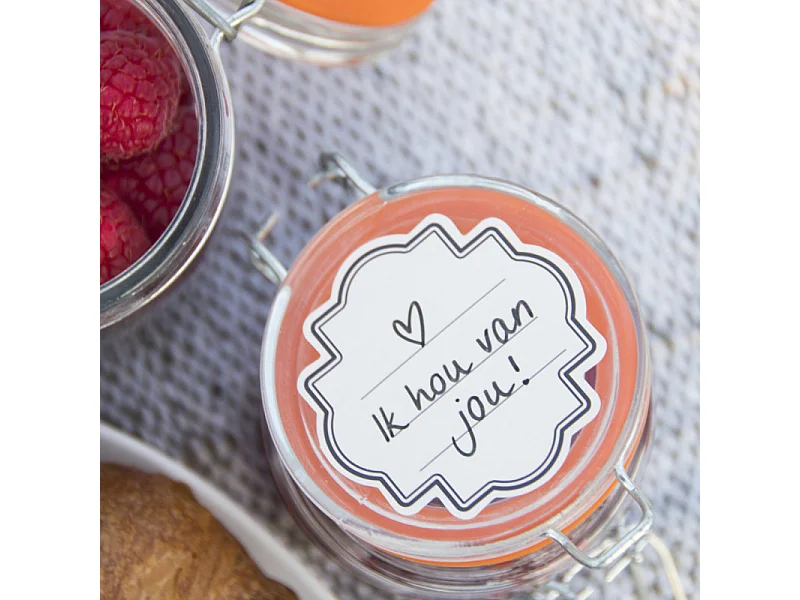 Bocaux en verre Home made Jam (Lot de 12)