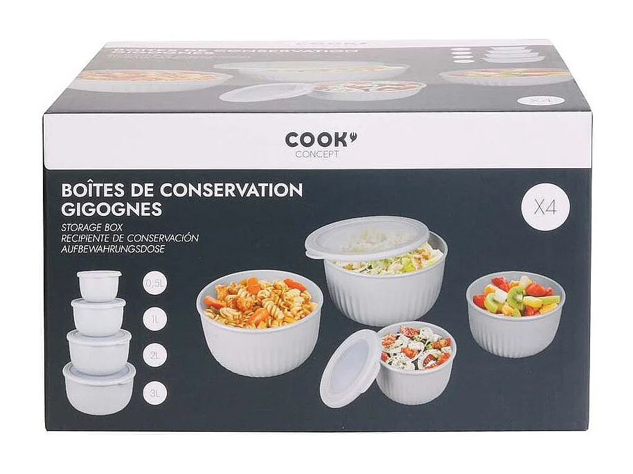 Boite De Conservation X4 Gris