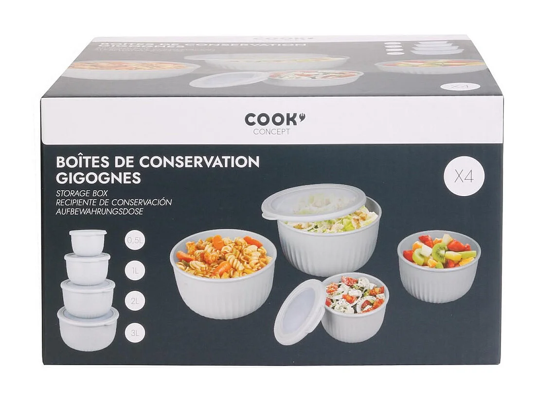 Boite De Conservation X4 Gris