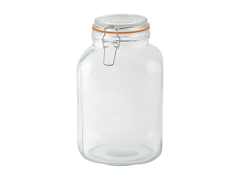 Bocal carré avec couvercle à rabat 3 L