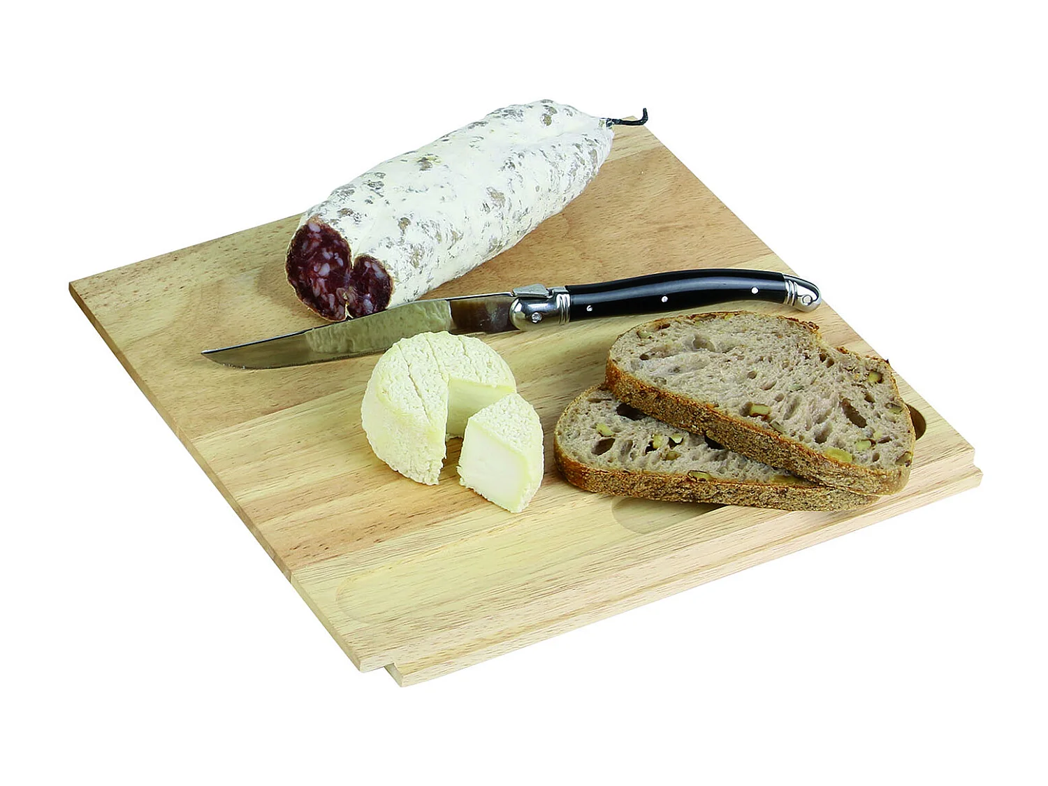 Käsehöhle aus Holz mit Messer Bistrot